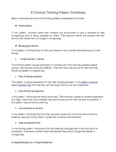 Objective Thinking Patterns Worksheet.pdf Decatastrophizing Worksheet For Kids | HappierTHERAPY