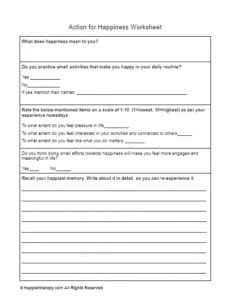 Past Vs. Present Worksheet | HappierTHERAPY