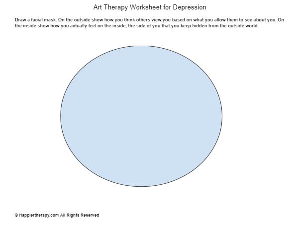 Art Therapy Worksheet For Depression | HappierTHERAPY