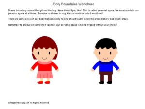Body Boundaries Worksheet - HappierTHERAPY
