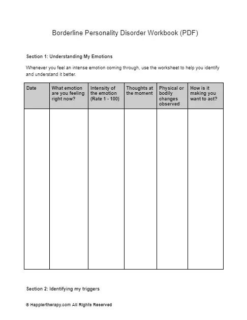 The Borderline Personality Disorder Workbook