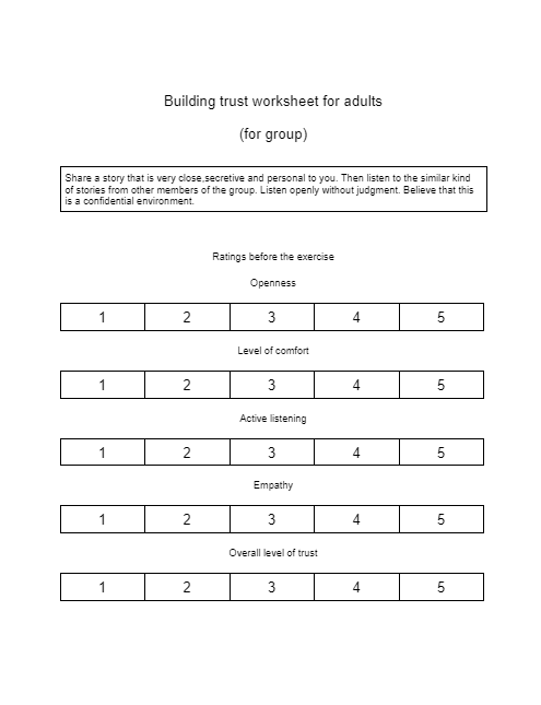 Building Trust Worksheet For Adults | HappierTHERAPY