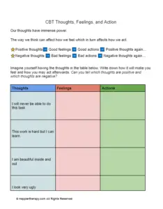 CBT Problem List Worksheet HappierTHERAPY CBT Problem List Worksheet HappierTHERAPY