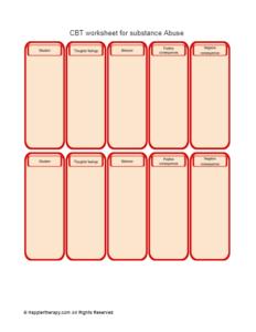 Downward Arrow Technique worksheet HappierTHERAPY