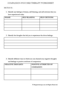 COMPASSION-FOCUSED THERAPY WORKSHEET - HappierTHERAPY