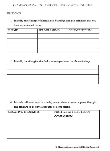 Compassion Worksheets My Favorite Six Self Compassion By Kristin Compassion Worksheets My Favorite Six Self Compassion By Kristin