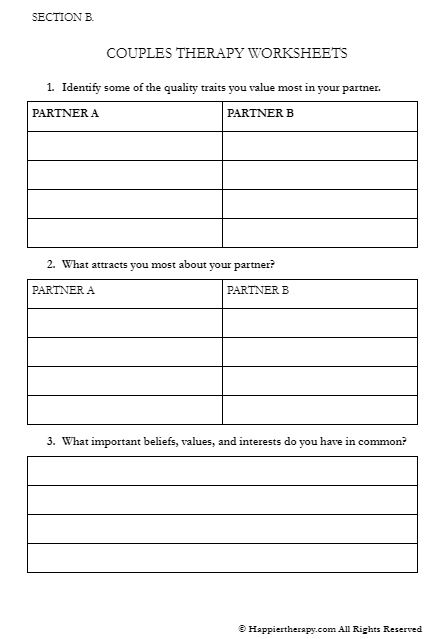 COUPLES THERAPY WORKSHEET | HappierTHERAPY