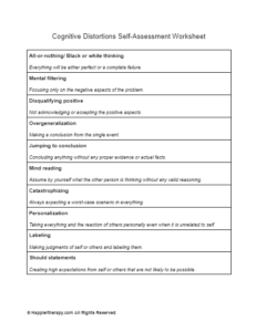 Cognitive Distortions: Mind Reading Worksheet | HappierTHERAPY