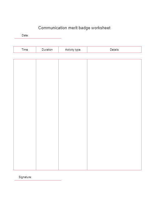 Communication Merit Badge Worksheet | HappierTHERAPY