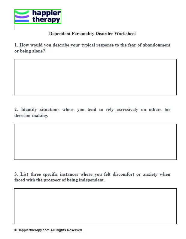 Dependent Personality Disorder Worksheet HappierTHERAPY dependent-personality-disorder-worksheet-happiertherapy