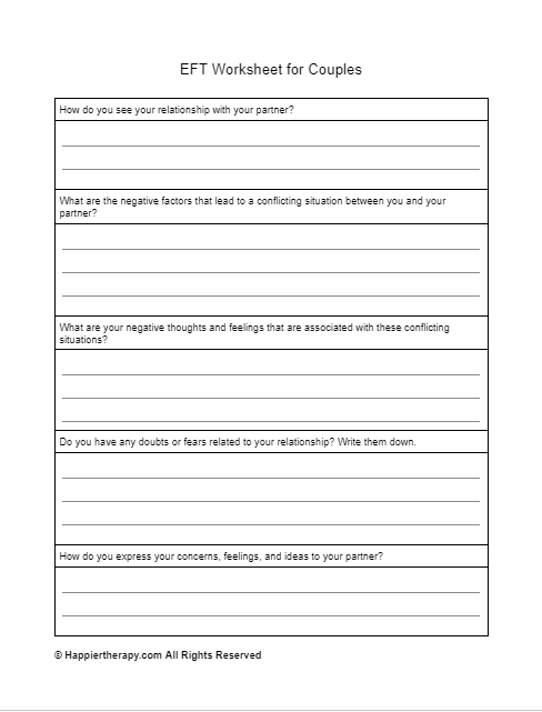 EFT Worksheet For Couples | HappierTHERAPY