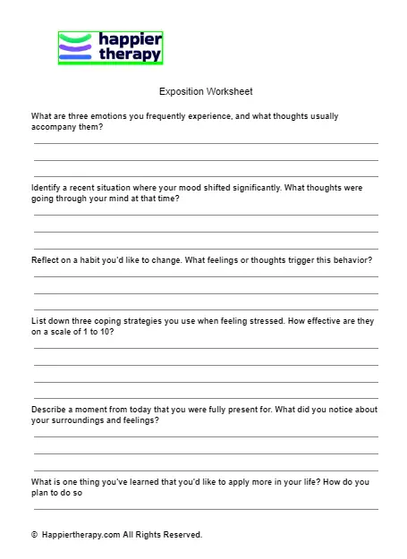 Exposition Worksheet | HappierTHERAPY