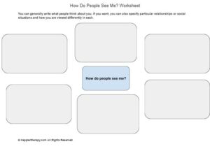 How Do People See Me? Worksheet HappierTHERAPY How Do People See Me? Worksheet HappierTHERAPY