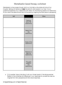 Therapy Worksheet About Control - HappierTHERAPY