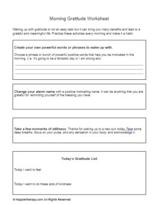 Gratitude Exercise Worksheet | HappierTHERAPY