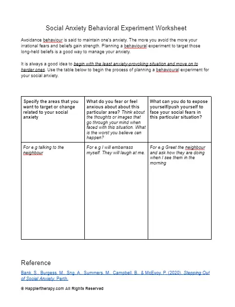 social-anxiety-behavioral-experiment-worksheet-happiertherapy