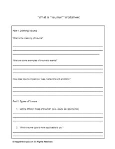 Daily Self-Care Worksheet - HappierTHERAPY