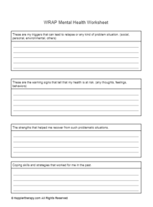 Mental Health Warning Signs Worksheet | HappierTHERAPY